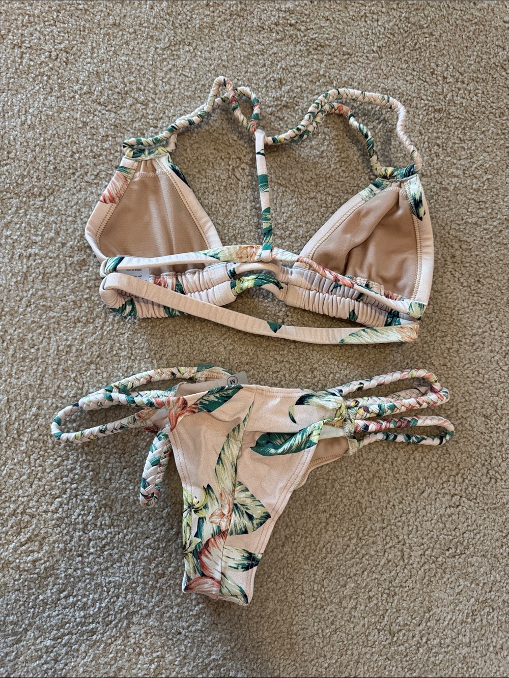 Montce Swim Floral Bikini with Braided Straps - Picture 3 of 3